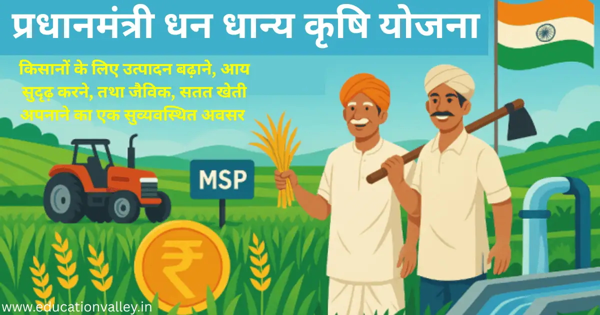 Pm Dhan Dhanya Krishi Yojana 2025 – किसानों के लिए लाभकारी सरकारी योजना”